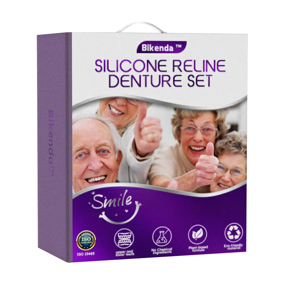 ✅Official Store | Bikenda™ Silicone Reline Denture Set 🧑🏼‍⚕️British Dental Association (BDA) Recommendation