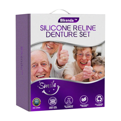 ✅Official Store | Bikenda™ Silicone Reline Denture Set 🧑🏼‍⚕️British Dental Association (BDA) Recommendation