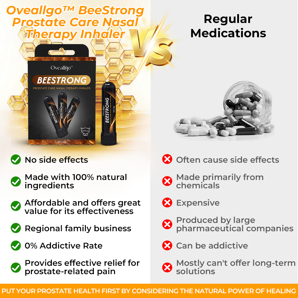 ✅Official Store: Oveallgo™ NEW BeeStrong Prostate Care Nasal Therapy Inhaler