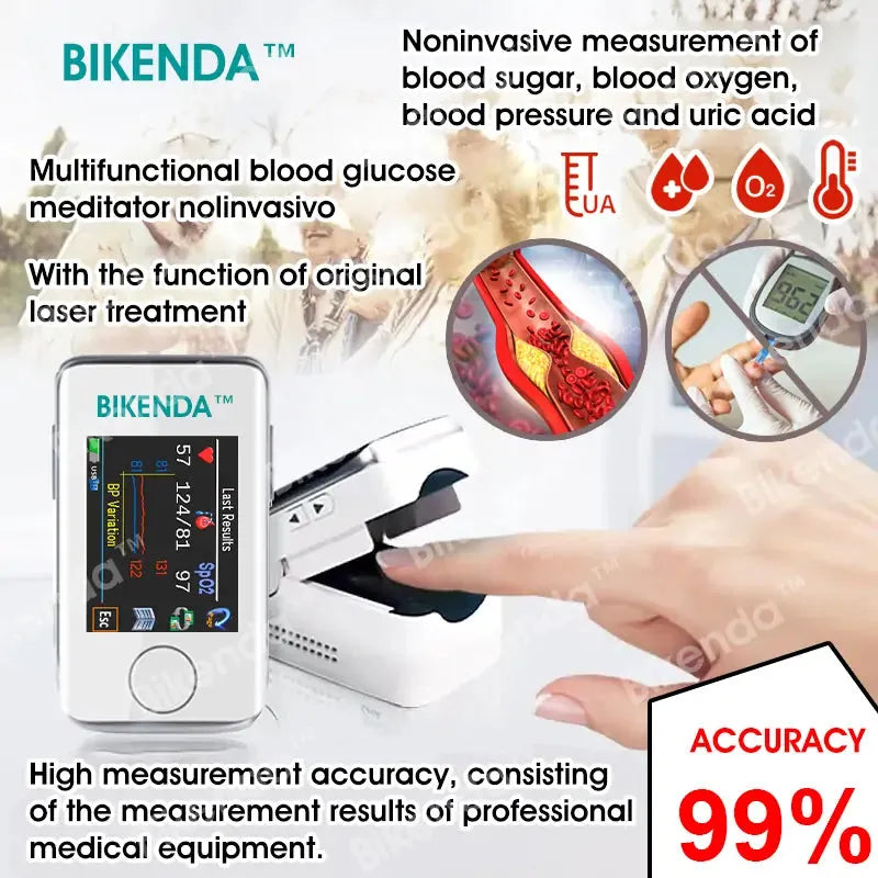 【OFFICIAL STORE】Bikenda™ Non-Invasive Blood Glucose Meter – Achieve 99.9% Accuracy & Receive an Exclusive Gift!🎄