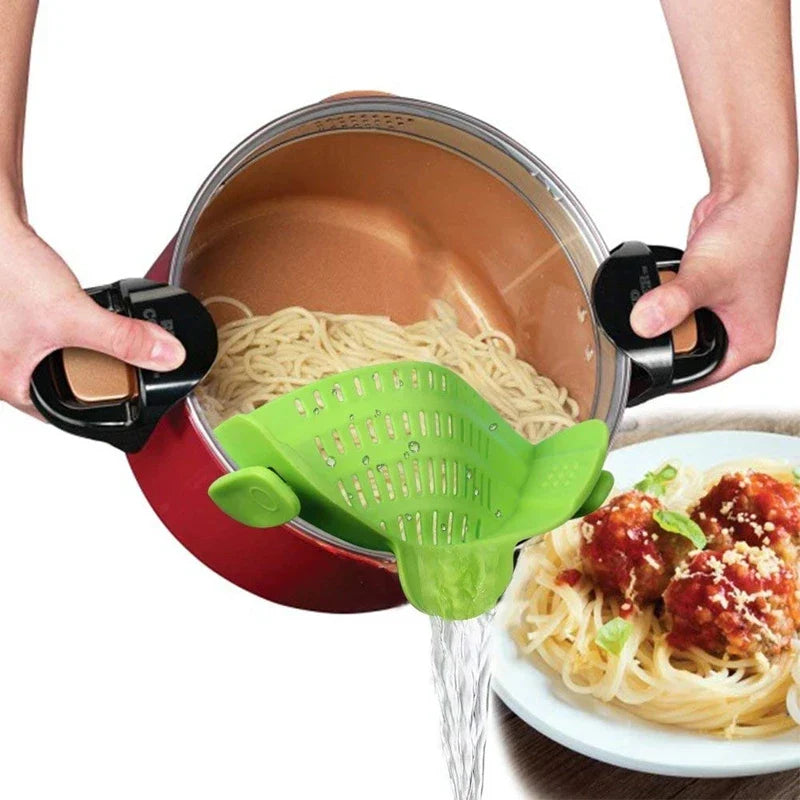 Universal Clip-On Silicone Strainer