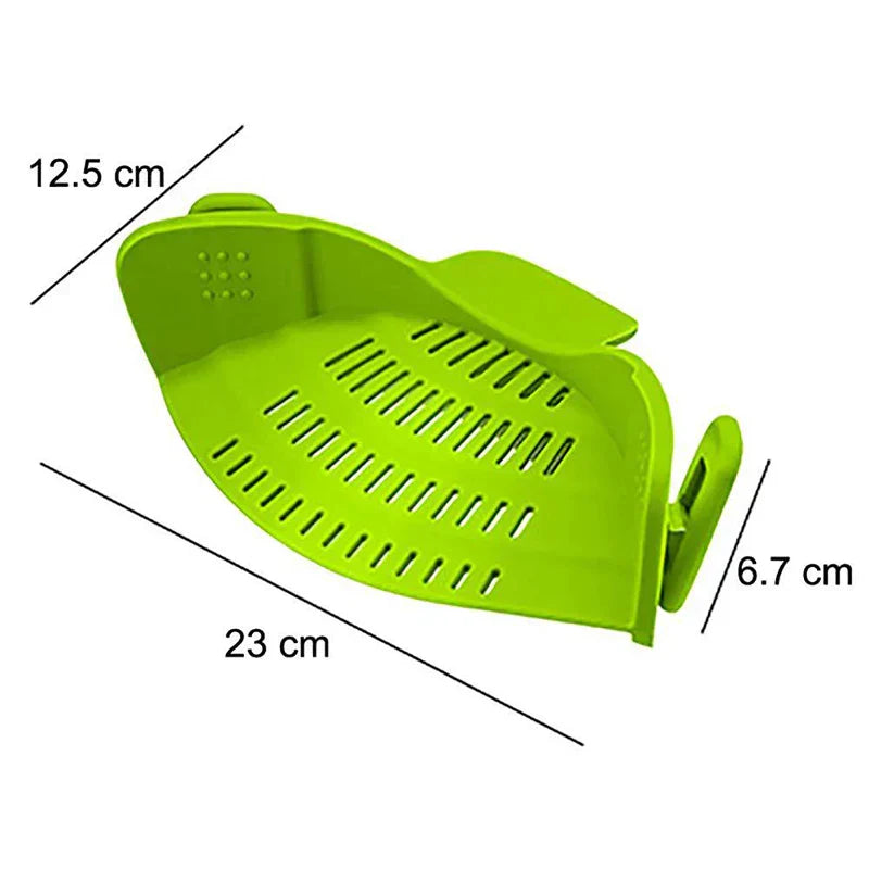 Universal Clip-On Silicone Strainer